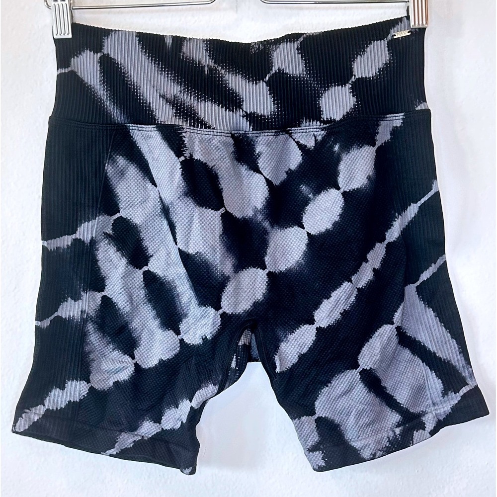 PINK Victoria's Secret Tie Dye Ribbed Seamless High Rise Biker Shorts Large